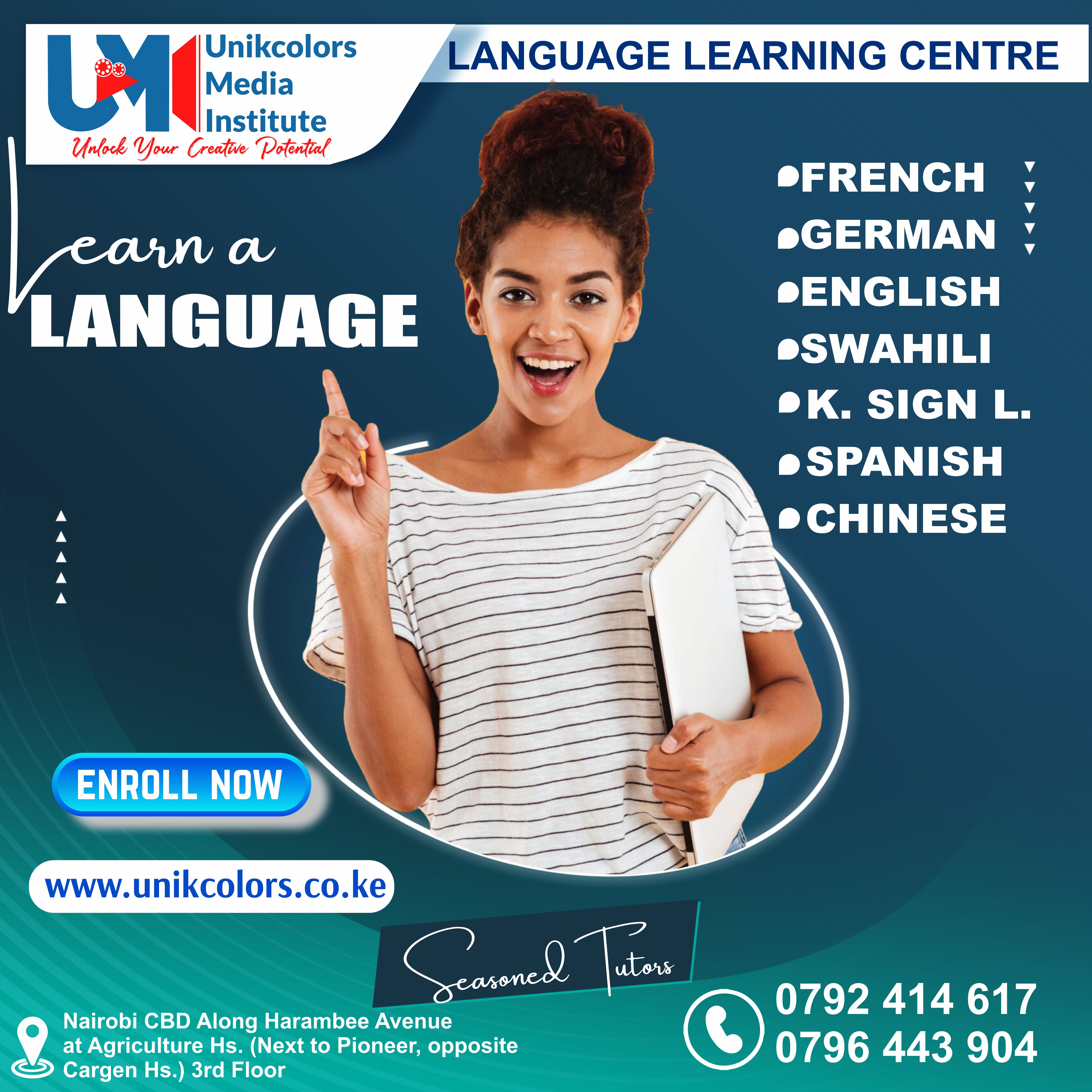 LANGUAGE TRAINING CENTRE - GERMAN | ENGLISH | FRENCH | CHINESE | SPANISH | SWAHILI | KENYA SIGN LANG